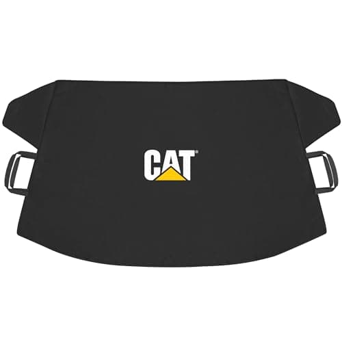 Cat® Windshield Snow Cover, Toughest Car Frost Protector for Ice & Sleet, Weatherproof for Winter, Includes Anti-Theft Straps, Freeze Protector for Auto Car Truck Van SUV, Wide Size 78"x45" inch,Black