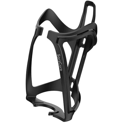 SorzCore Bike Water Bottle Holder,1.2oz Lightweight Design,Sturdy Bike Cup Holder,Bicycle Bottle Cages with Screws Tool,Cycling Bike Water Bottle Cage for 2.76-3.94 inches Diameter Bottles,Black