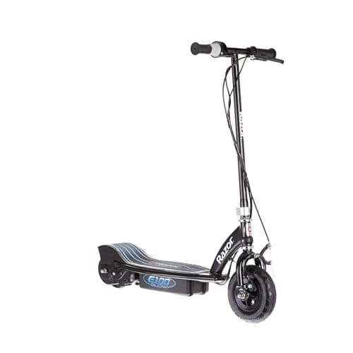 Razor E100 Glow Electric Scooter for Kids Age 8 and Up, LED Light-Up Deck, 8" Air-filled Front Tire, Up to 40 min Continuous Ride Time