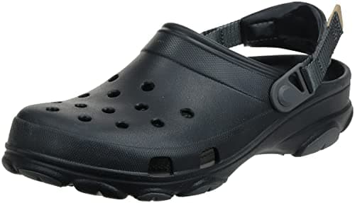 Crocs Kids Classic All-Terrain Sandal for Little, and Big Kid - Molded Croslite Foam Upper, and Hook-Loop Turbo Heel Strap Black 3 Little Kid M