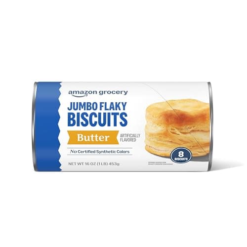 Amazon Grocery, Jumbo Flaky Butter Biscuits, 16 Oz, 8 Ct (Previously Amazon Fresh, Packaging May Vary)