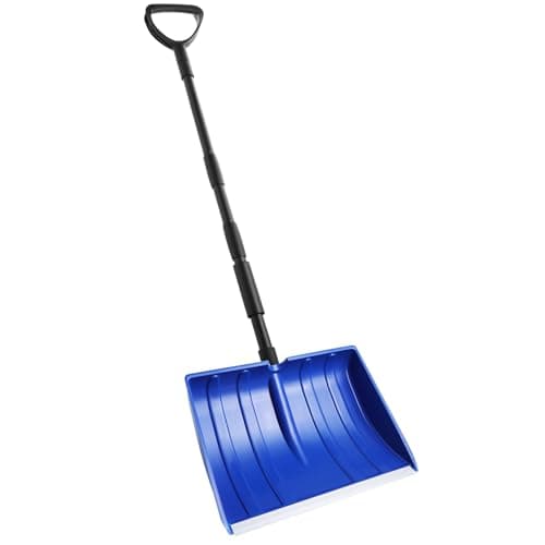 Best Snow Shovels #10 from Yocada Yocada Snow Shovel 55 inch Long for Driveway Home Garage Snow Removal with D-Grip Handle Aluminum Strip Large Capacity Shovel for Garden Car Camping Outdoor Blue