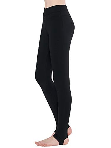 Zeronic Women's High Waist Stirrup Leggings Tights Gym Workout Yoga Pants (Black, XX-Large)
