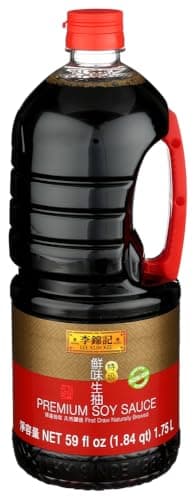 Lee Kum Kee Premium Soy Sauce (59 oz - 1 Pack) Umami Flavor | Perfect for Marinades, Stews, Sauce Mixes, Stir-Frying, Drizzling, Dipping, Seasoning & Braising