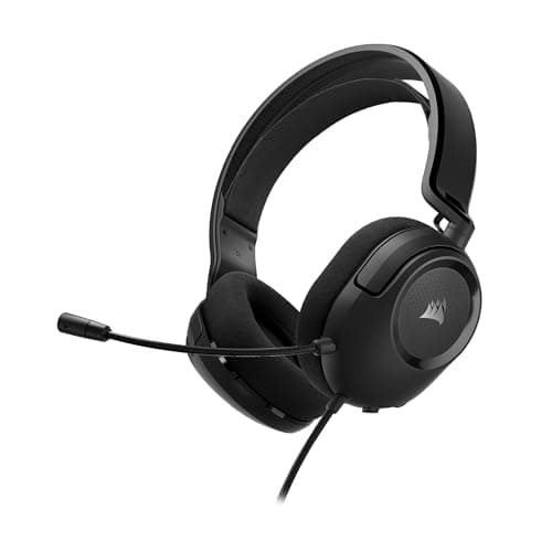 Corsair HS35 v2 Multiplatform Wired Gaming Headset – Flexible Omni-Directional Microphone – Universal 3.5mm Connection – PC, Mac, PS5, PS4, Xbox, Nintendo Switch, Mobile – Carbon