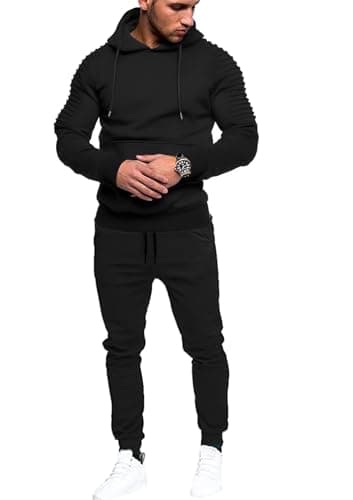 COOFANDY Men's Warm Sweatsuit Casual Hoodie Tracksuit Sets 2 Piece Jogging Athletic Suits