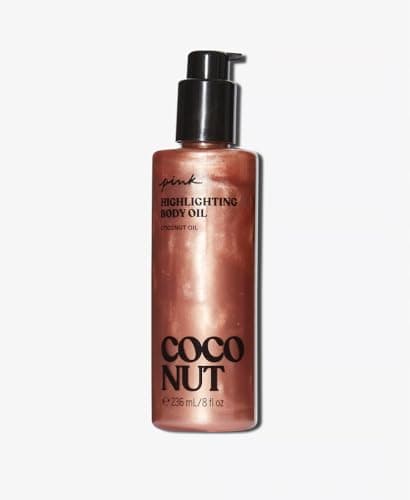 Generic PINK Victoria's Coconut Highlighting Body Oil Body Care 8 oz. (Coco Oil)