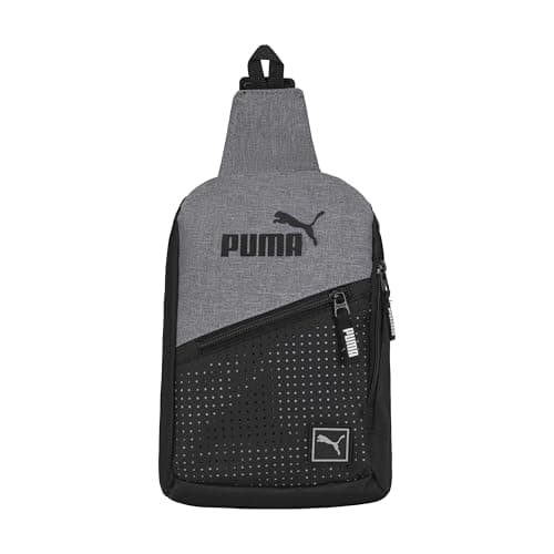PUMA EVERCAT SIDEWALL SLING BACKPACK, One Size, Heather Grey