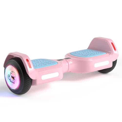 SIMATE 6.5" Bluetooth Scooter, LED Lights & APP & Music Speaker, Long Battery Life, Gifts for Kids & Adults & Girls & Boys, for All Ages