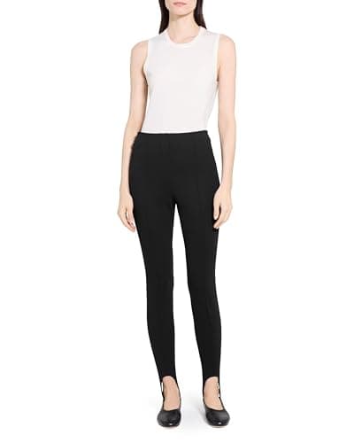 Theory Women's Slim Stirrup Pants, Black, 2