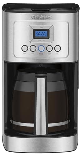 Cuisinart Coffee Maker, 14-Cup Glass Carafe, Fully Automatic for Brew Strength Control & 1-4 Cup Setting, Stainless Steel, DCC-3200P1