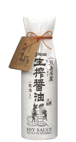 TAKESAN KISHIBORI SOY SAUCE (Original, 12.2 Fl oz.) Pure artisan Japanese soy sauce. All natural barrel aged 1 year unadulterated and without preservatives