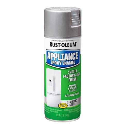 Rust-Oleum 7887830 Specialty Appliance Epoxy Spray Paint, 12 oz, Stainless Steel