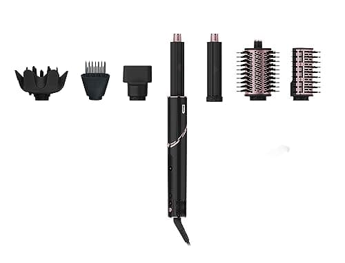 Shark HD440BK FlexStyle Air Drying & Styling System with 6-Piece Accessory Pack of Auto-Wrap Curlers, Curl-Defining Diffuser, Oval Paddle Brush & Concentrator,Black + XSKHD4WTCB Wide Tooth Comb