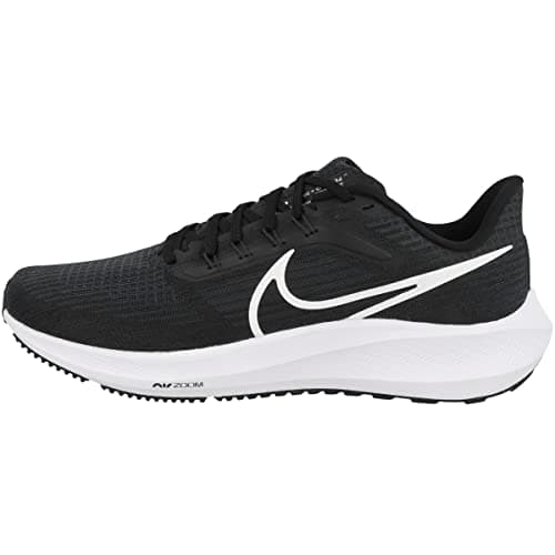 NIKE Men's Low Top Sneakers, Black White Dark Smoke Grey, 9.5 AU