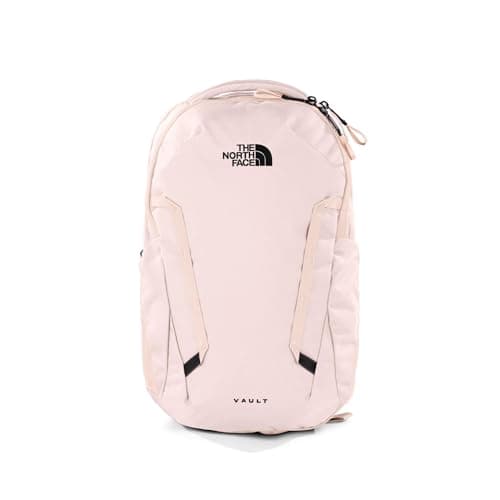 The North Face Women's Vault Everyday Laptop Backpack | Commuter Travel Bag with Water-Repellent Finish, Spacious Main Compartment, Pink Salt, One Size