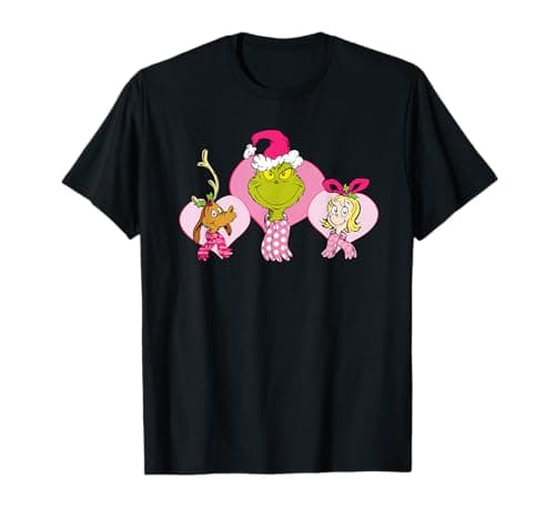 Dr. Seuss Pink Heart Trio T-Shirt T-Shirt