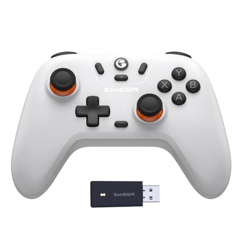 GameSir Nova Lite 2.4g Wireless Controller for Windows PC, iPhone, Android, Switch & Steam Deck, Bluetooth Controller Gamepad with Hall Effect Trigger,Turbo,Rumble Vibration(White)