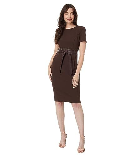 Calvin Klein Women's Dress, Coffee Bean, 8