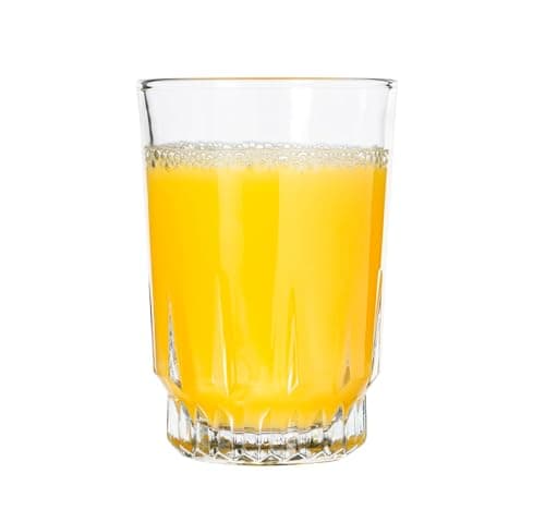 Vikko 5 Ounce Juice Glasses, Heavy Base SMALL Glassware for Drinking Orange Juice, Water, Perfect Cup for Children, Tasting, and Small Portions, Set of 6 Crystal Clear Glass Tumblers
