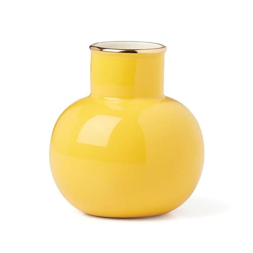 Kate Spade New York Yellow Make It Pop Small Vase, 0.68