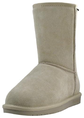 BEARPAW Women's Emma Short Boot, Lemon Pepper, 9 M US