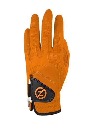 Zero Friction Men's Cabretta Elite Golf Gloves, Universal-Fit One Size, Burnt Orange