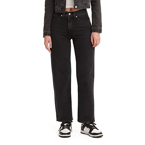 Levi's Womens 94 Baggy (Also Available In Plus) Jeans, Black Stonewash, 29 US