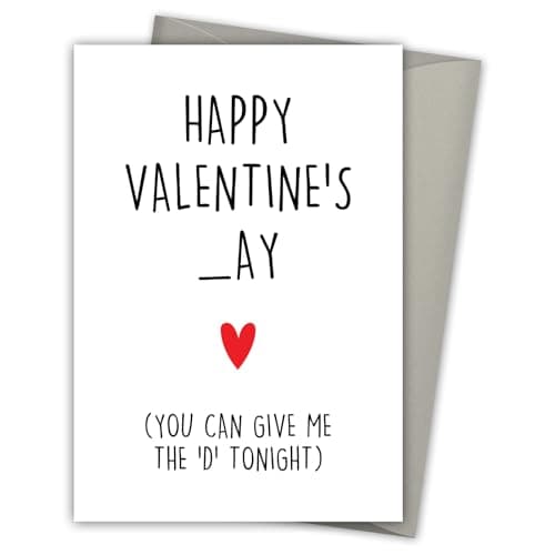 Valentines Day Cards for Him Boyfriend Husband, Funny Valentine Cards Valentines Day Gifts for Him Boyfriend Husband Fiance Men From Girlfriend Wife, Naughty Valentine's Anniversary Couples Gift Ideas