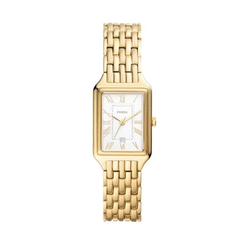 Fossil Women's Raquel Quartz Stainless Steel Three-Hand Watch, Color: Gold (Model: ES5220)