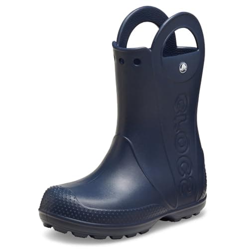 Crocs Unisex Handle It Rain Boots (Toddler) Navy Blue 8 Medium