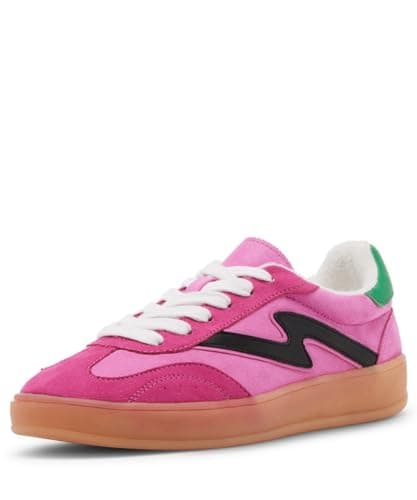 Madden Girl Women's Giia Sneaker, Pink Multi, 8.5