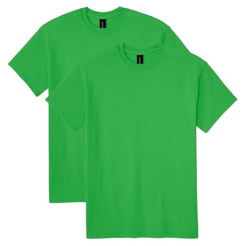 Gildan Unisex Adult Dryblend T-shirt, Style G8000, Multipack, Irish Green (2-pack), XX-Large US