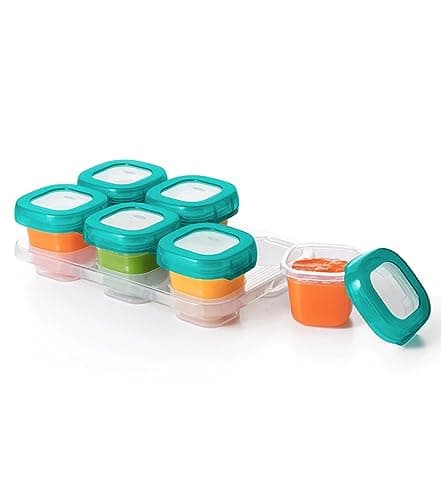 OXO Tot Baby Blocks Freezer Storage Containers 2 Oz - Teal