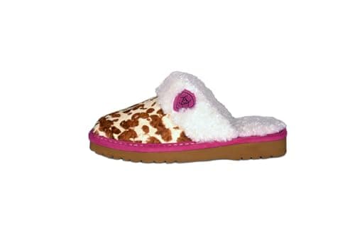 ARIAT Women's Jackie Square Toe Exotic Slippers with Suede Leather Uppers