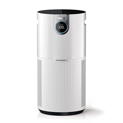 Shark Air Purifier for Home Large Room, Clean Sense Technology, HEPA Air Filter, 1000 Sq Ft, Kitchen, Filters Smoke, Captures 99.98% of Particles, Pet Dander, Pollutants, Dust, Allergens, HP201