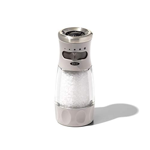 NEW OXO Good Grips Contoured Mess-Free Salt Grinder, Gray, One size