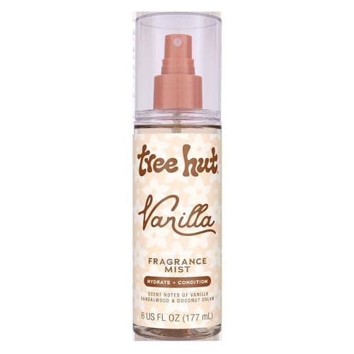 Tree Hut Vanilla Fragrance Mist, Refreshing Body Spray to Layer with Your Favorite Scents, Versatile, Hair & Body Mist, 6 fl oz