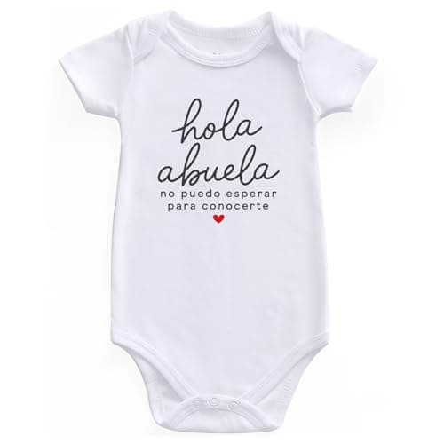 KEDFQV abuela Spanish grandma Baby Clothes Baby Outfits Girl Boy Funny Baby Bodysuits White 0-3 Months