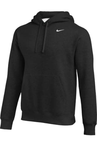 Nike Men's Fleece Pullover Hoodie Sweatshirt (US, Alpha, Small, Regular, Regular, Black)