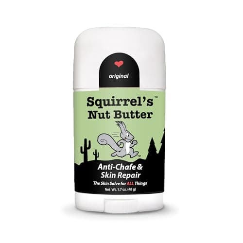 Squirrel's Nut Butter Anti Chafing Stick | All Natural Chafe Prevention & Skin Care for Athletes, Runners & Adventurers | Thighs, Arms, Pack Straps & More | 1.7 oz