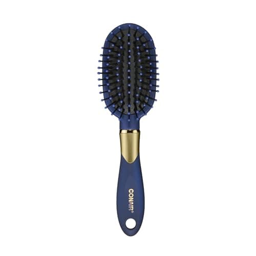 Conair Velvet Touch hairbrush - Travel Hair brush- Detangling hair brush - curly hair brush - hair brushes for women - detangler brush - hair brushes for women - COLORS AT RANDOM