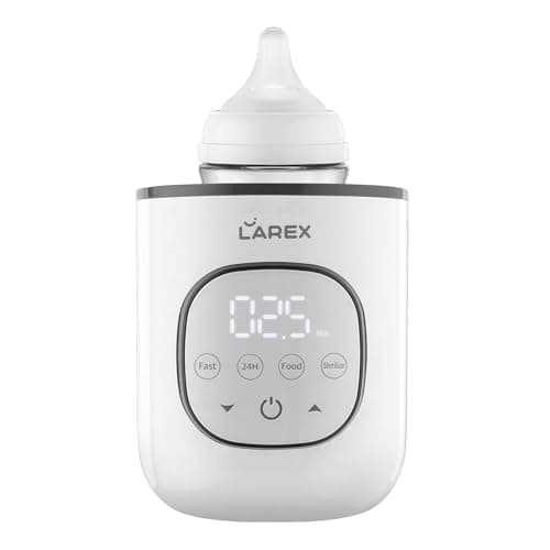 LAREX Bottle Warmer, Fast Baby Bottle Warmer for Breastmilk and Formula, with Timer and Accurate Temp Control, 8-in-1 Baby Milk Warmer BPA Free with Digital Display, Bottle Warmers for All Bottles