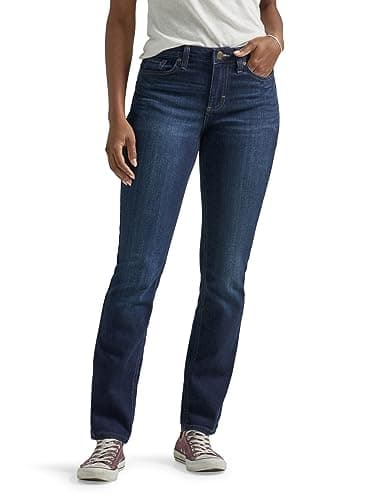 Lee Women's Legendary Mid Rise Straight Leg Jean Nightshade 12