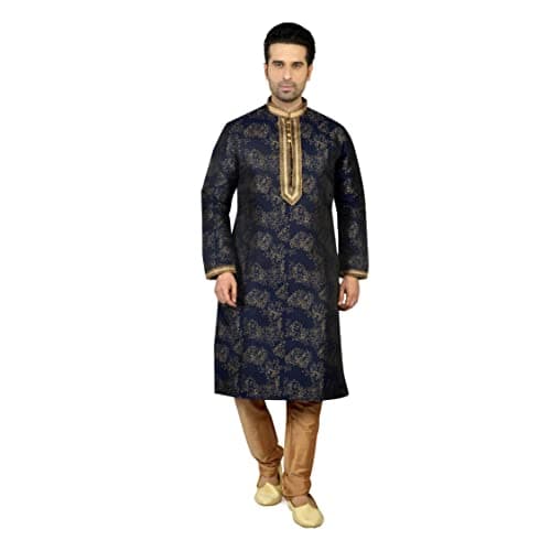 Tathastu Mens Kurta Pyjama Set 1951 Blue -38
