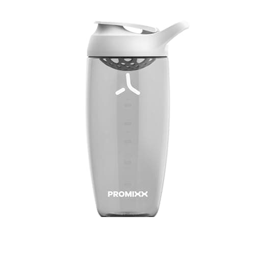 Promixx Pursuit Protein Shaker Bottle (24 oz) – Silent No-Ball Mixer, Leak-Proof Lid, BPA/BPS & Phthalate-Free ECOZEN – Easy-Clean Shaker Cup for Protein Shakes, Pre & Post-Workout Smoothies