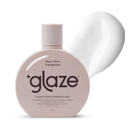 Glaze Sheer Glow Clear Conditioning Hair Gloss - Smooths, Conditions, Repairs Damage & Adds Mirror Shine - 6.4 oz