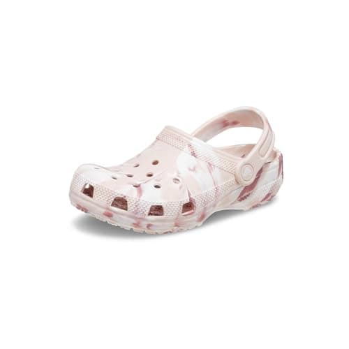 Crocs Classic Marbled Tie Dye Clog, Quartz/Multi, 11 US Unisex Little Kid