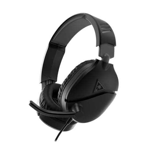 Turtle Beach Recon 70 Multiplatform Gaming Headset for PS5, PS4, Xbox Series X|S, Xbox One, PC & Mobile w/ 3.5mm Wired Connection - Flip-to-Mute Mic, 40mm Speakers, Lightweight Design, Black