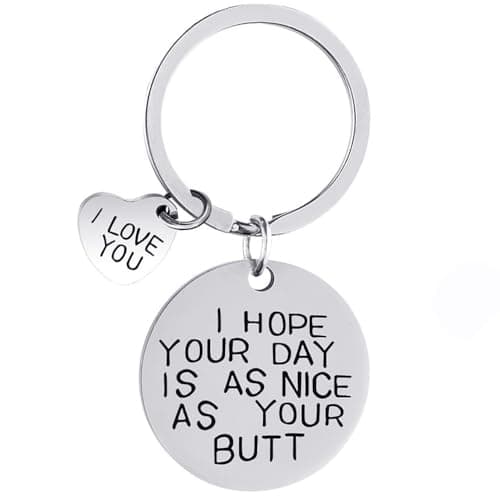 ChunRun Gifts for Women Christmas Stocking Stuffers - I Hope Your Day Keychain - Perfect Valentines Day Gifts for Her, Girlfriend, Husband, Wife I Love You Romantic Presents Gift Ideas
